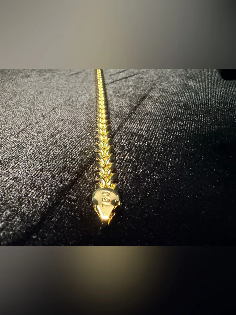Franco 8in 6.5MM Italy 750 Stamped Gold filled bracelet. Must Have! Brand new